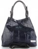 Torebka Skórzana Shopper Bag VITTORIA GOTTI Granatowa